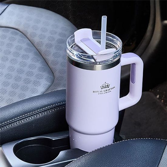 로얄그래프톤 보온보냉 텀블러 라이트퍼플 900ml