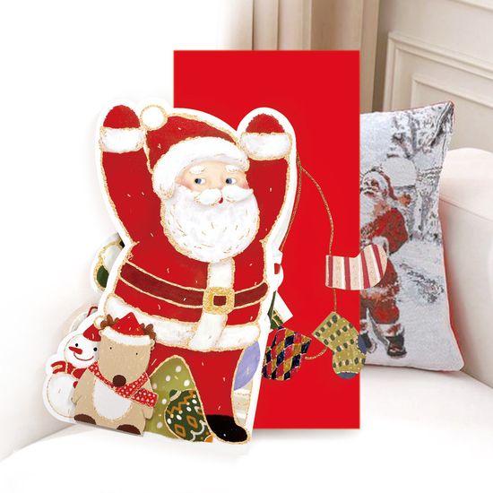 [FS41-2] 크리스마스 호두까기 인형 손들어 입체카드