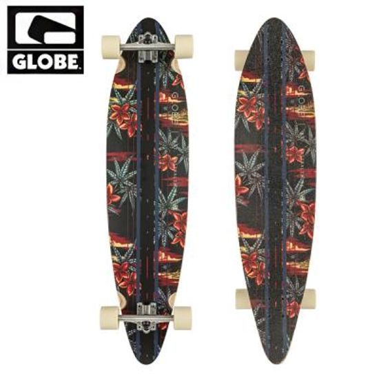 [GLOBE] 41 PINNER BLK/RED/PAKA PINTAIL LONGBOARD