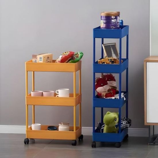 3단 이동식 트롤리 옐로우 카트 실내 텃밭 재배 E142