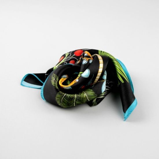 [베네]보테니컬 실크 쁘띠 스카프