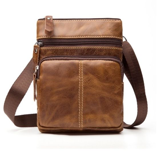 리바츠 소가죽 크로스백/가죽 남성가방 캐주얼백