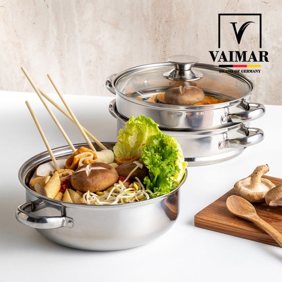 바이마르 모든열원 IH 엔틱 스테인레스 3단 찜솥