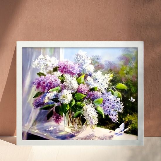 골피아 DIY 그림그리기 유화세트 40x50cm, 나비와꽃