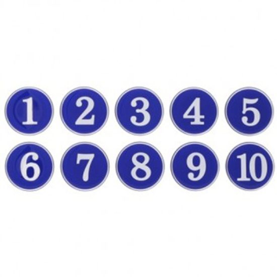 번호판 1-500 (파랑) 10개입1세트 (1110) 표지판 안