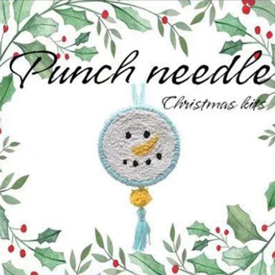 펀치니들 크리스마스 눈사람 DIY 키트