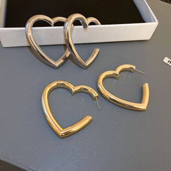 925 고급 은침 골드/실버 스터드/볼드 링 귀걸이 세트