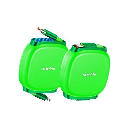 비비드 컬러 C타입 240W 휴대용 초고속충전 릴케이블
