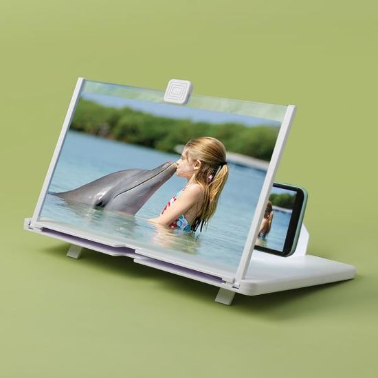 플러스 스마트폰 확대스크린(화이트) 화면확대경