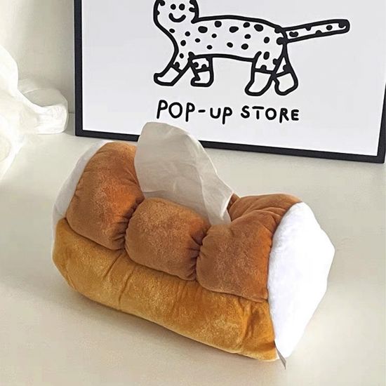 [데데리트]귀여운 식빵 모양 티슈 각티슈 휴지 케이스