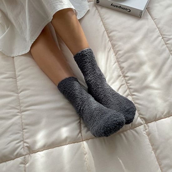 극세사 무지 소프트 수면 양말 6개세트