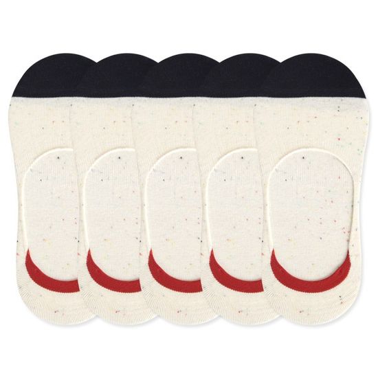 [쿠비카]페이크삭스 배색 남성덧신 5족 CM-F420