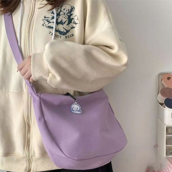 퍼피 체인 장식 반달 크로스백 가방 숄더백 (WBB9E38)