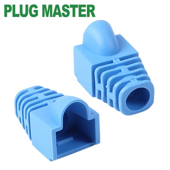 파손방지 RJ-45 CAT.6 통부트(7코어/블루/100개)