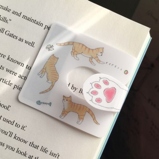 [수지인] 제니고양이 자동책갈피 5종 세트
