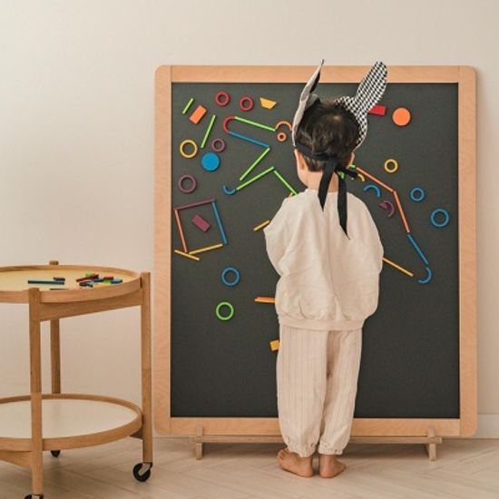 [꼬메모이] 로이 더블 보드 그란데 / 유아 자석 칠판