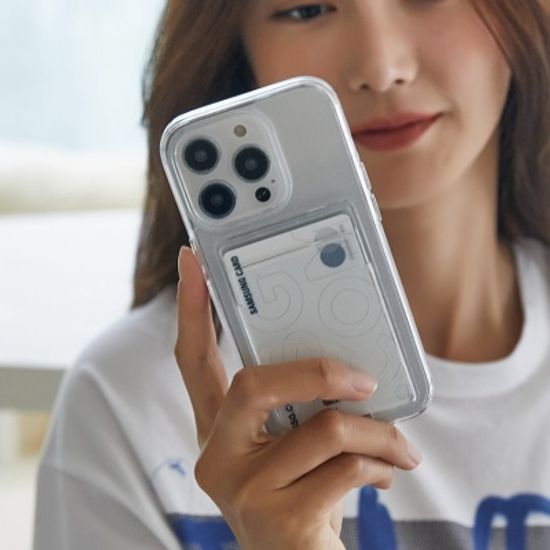 끼움 아이폰 변색없는 카드2장 에어터널 투명케이스