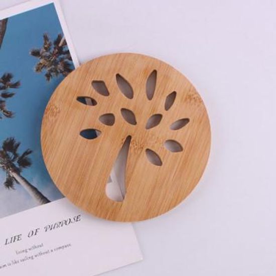 (와인앤쿡)내추럴 우드 냄비받침 1개