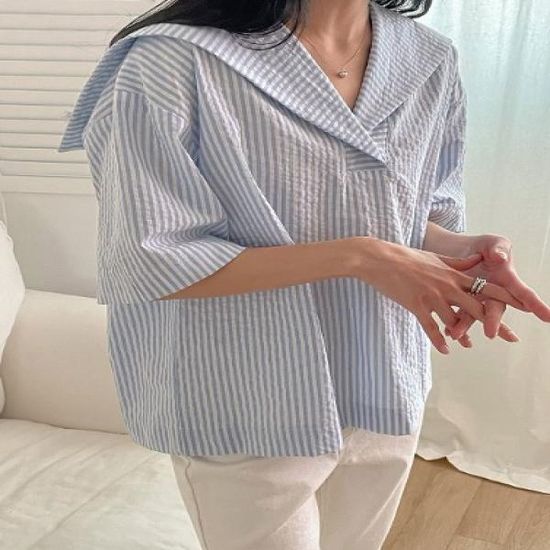 Stripe Sailor Blouse