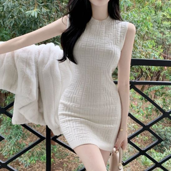 원피스 민소매 나시 슬리브리스 여름 레이어드 슬림핏