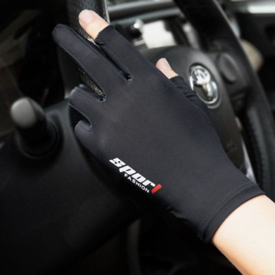 레저쿨 남성 2컷 스포츠 장갑(블랙) 냉감 등산 논슬립