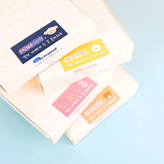 마이베베 6공 초음파 성장 접착앨범 스티커팩 세트