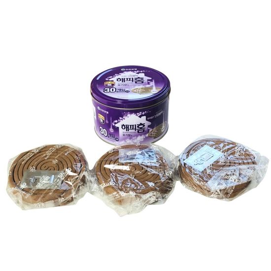 무향료 무색소 해피홈 캔 모기향 30개입(WCB8037)