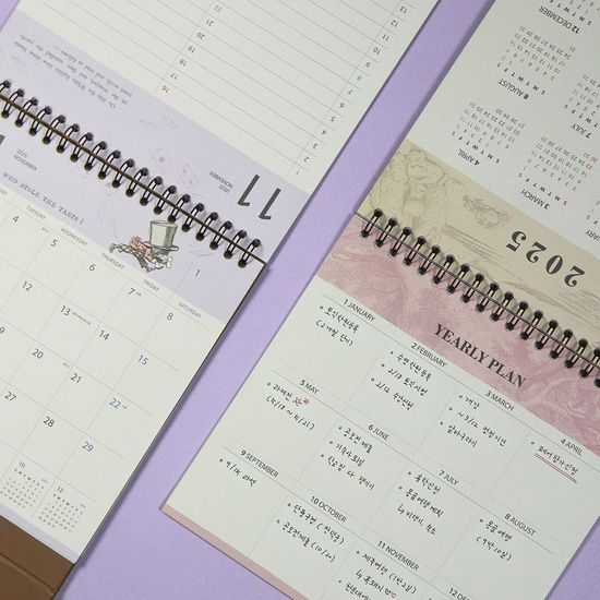 160주년 기념 2025 앨리스 탁상 달력