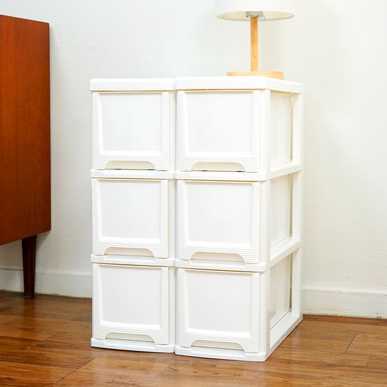 모던 틈새 슬림 서랍장 3단 (바퀴별매) 옷 수납장