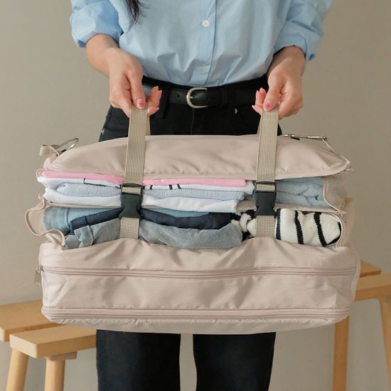 트레블 압축 파우치 수납걸이