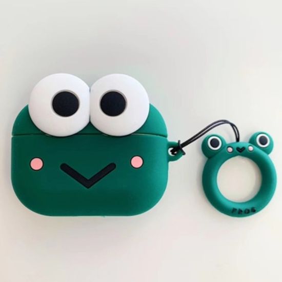 에어팟프로 큐티 실리콘케이스 키링_그린개굴 073/PRO