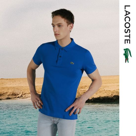 [라코스테] 남여공용 슬림핏 폴로 반팔 카라티