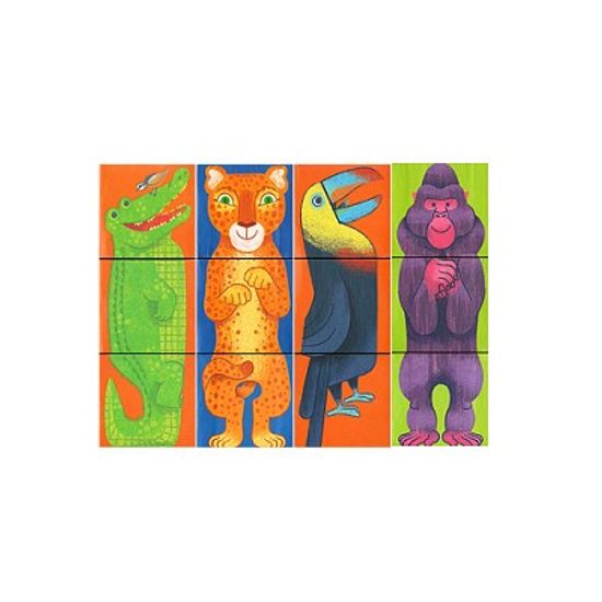 [Crocodile creek]  Rainforest Animals Flip Zoo Magnetic Puzzle
