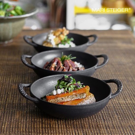 무쇠주물 베이비웍 블랙골드주물뚜껑웍 18cm