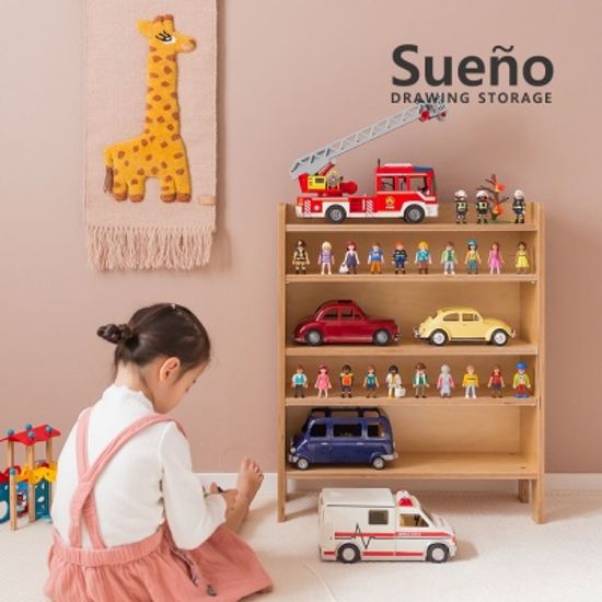 수에노 미니 수납장  자작나무 진열장 책장