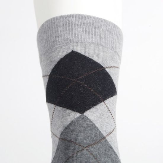 [쿠비카]신사 정장 아가일 중목 남성양말 5족 L426