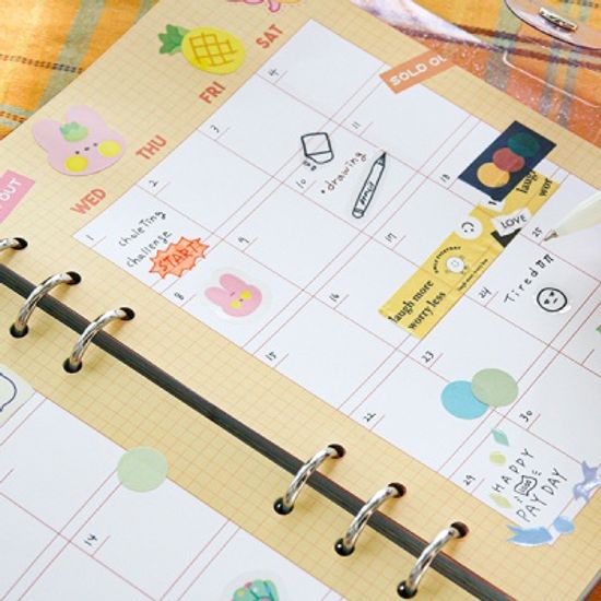 (만년형) 릴리 6공 다이어리