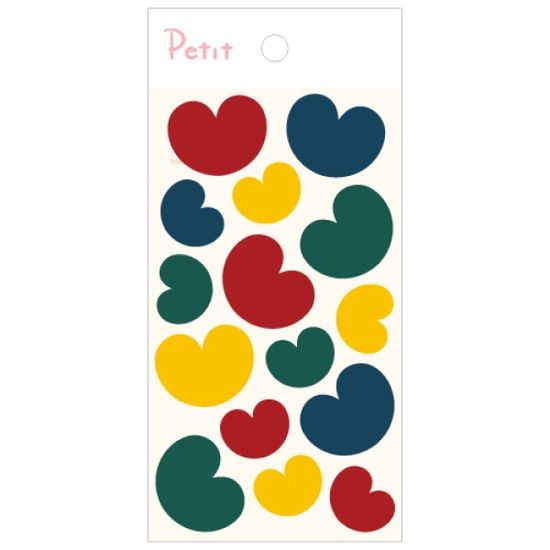 PD910 레트로 하트(빅) 빅 포인트 하트 모양 스티커