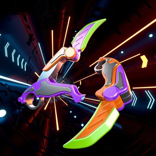 LED 글리터 토이 클로 나이프 피젯 칼 4종세트 스피너