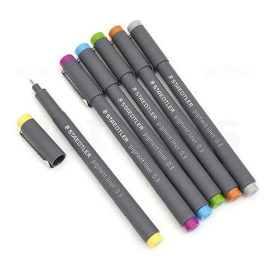 스테들러 피그먼트라이너 0.3mm Light 6색 30803S2SB6