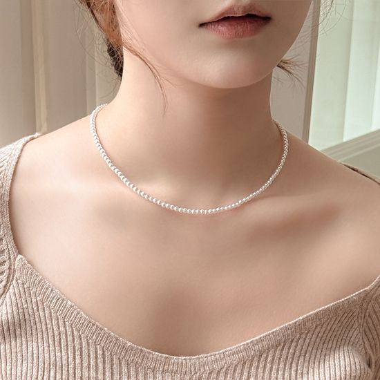 [선물포장] Tiny Pearl Necklace
