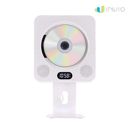 인비오 벽걸이 CD플레이어 블루투스 라디오 아기