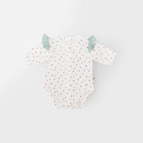 [메르베] 미니베리 신생아 아기 바디슈트_여름용(7부)
