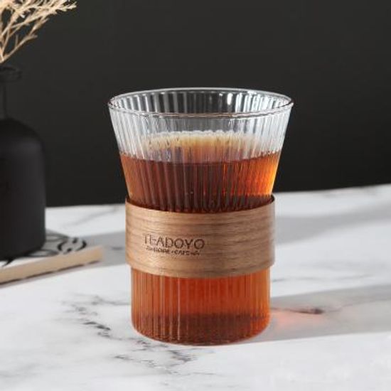 TDY 우드홀더 내열유리 노블컵(대)