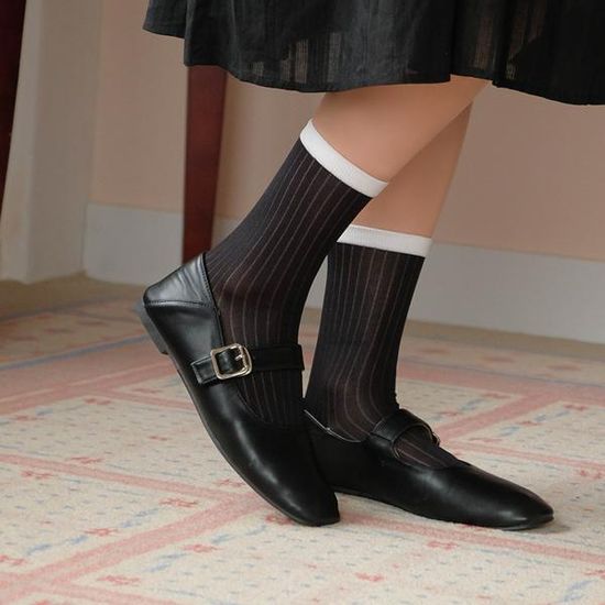 시스루 여름 니삭스 라인 양말 3color