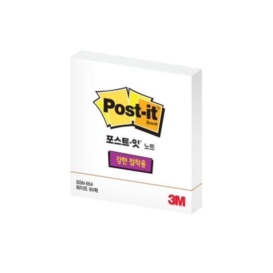 3M 포스트-잇 강한점착용 노트 SSN 654