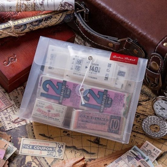 레트로  엔틱 컬렉션 라벨 믹스 페이퍼 모조지 400매