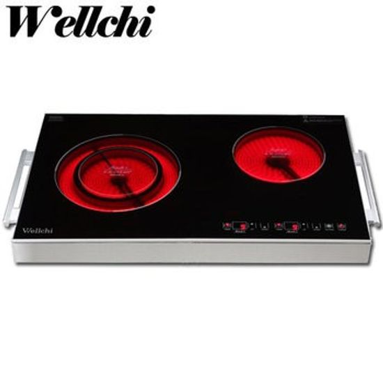 웰치 2구 터치 확장형 이동형 전기렌지 KR-350TP  /타이머/확장형/자동소화기능