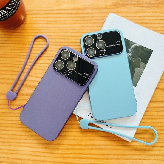 아이폰14 13 12 카메라 렌즈 보호 하드 스트랩 케이스