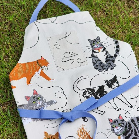 펠린프렌즈 고양이 면 앞치마